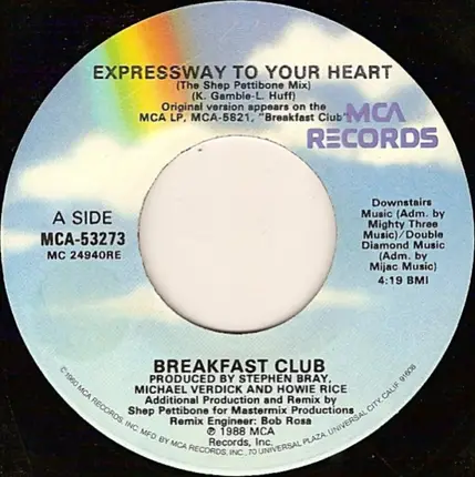 Breakfast Club - Expressway To Your Heart