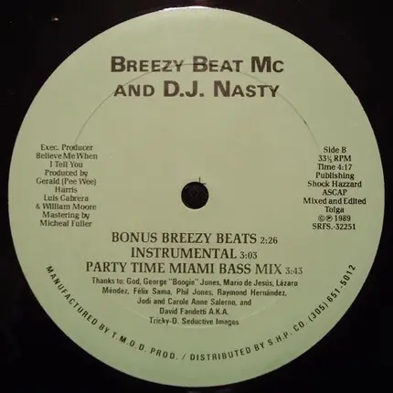 Breezy Beat MC, DJ Nasty - Louies House / Party Time