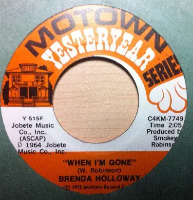 Brenda Holloway - When I'm Gone / You've Made Me So Very Happy