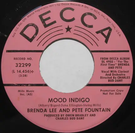 Brenda Lee And Pete Fountain - Cabaret / Moon Indigo