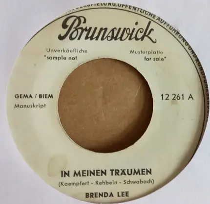 Brenda Lee - In Meinen Träumen / Darling, was ist los mir dir!