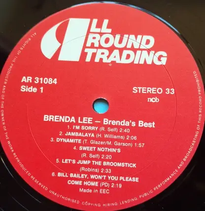 Brenda Lee - Brenda's Best