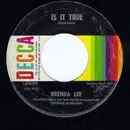 7inch Vinyl Single - Brenda Lee - Is It True / Just Behind The Rainbow