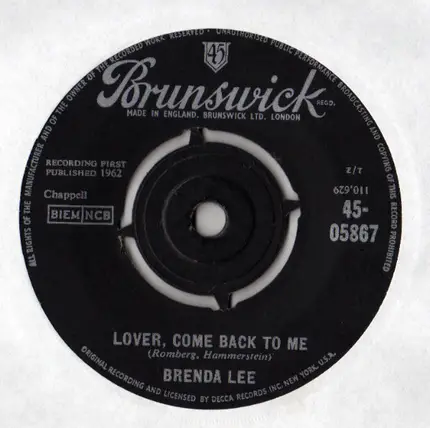 Brenda Lee - Speak To Me Pretty