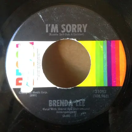 Brenda Lee - That's All You Gotta Do / I'm Sorry