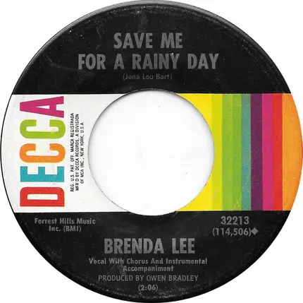 Brenda Lee - Where's The Melody?