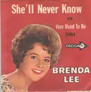 7inch Vinyl Single - Brenda Lee - Your Used To Be - Original US, Original Picture Sleeve
