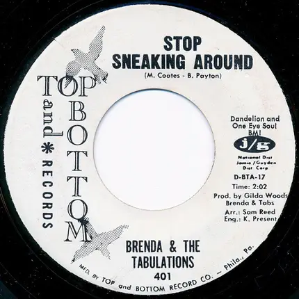 Brenda & The Tabulations - The Touch Of You / Stop Sneaking Around