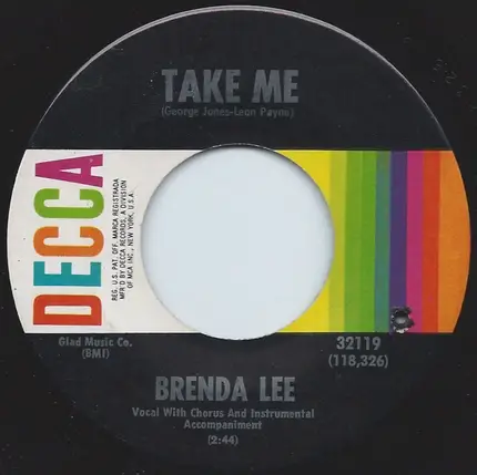 Brenda Lee - Born To Be By Your Side