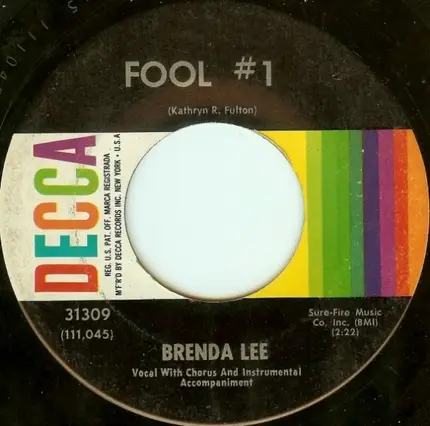 Brenda Lee - Fool #1