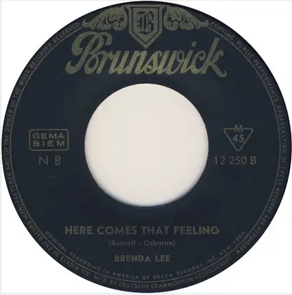 Brenda Lee - Heart In Hand / Here Come That Feeling