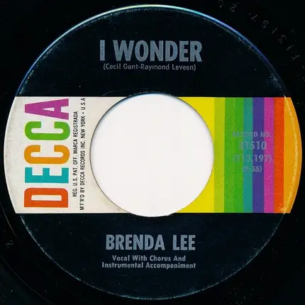 Brenda Lee - I Wonder