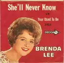 7inch Vinyl Single - Brenda Lee - She'll Never Know / Your Used To Be