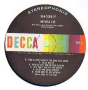 LP - Brenda Lee - Sincerely, Brenda Lee