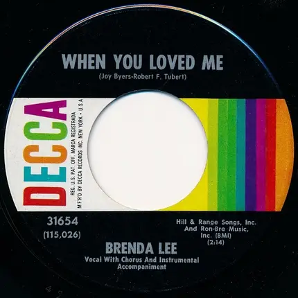 Brenda Lee - When You Loved Me