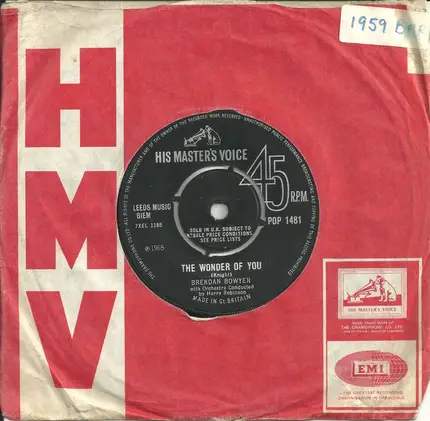 Brendan Bowyer - I Can't Get You Out Of My Heart
