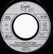 7inch Vinyl Single - British Electric Foundation Presents Tina Turner - Ball Of Confusion