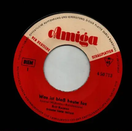 Britt Kersten / Theo Schumann Combo - Was Ist Bloß Heute Los / Hackepeter