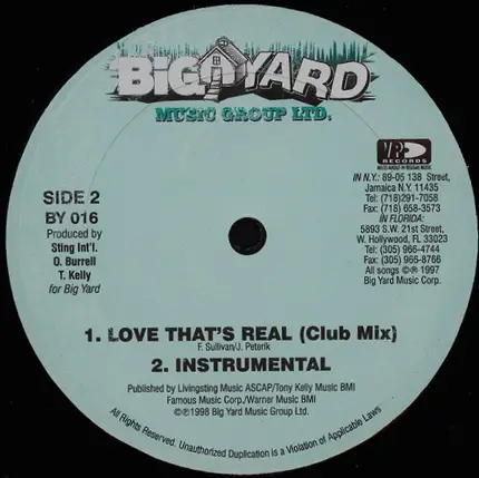 Brian & Tony Gold Feat. Bounty Killer - Love That's Real