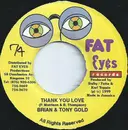 7inch Vinyl Single - Brian & Tony Gold - Thank You Love