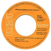 7inch Vinyl Single - Brian Auger & The Trinity - Just You Just Me = Sólo Tú, Sólo Yo