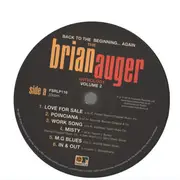 Double LP - Brian Auger - Back To The Beginning...Again: The Brian Auger Anthology Volume 2 - signed copy