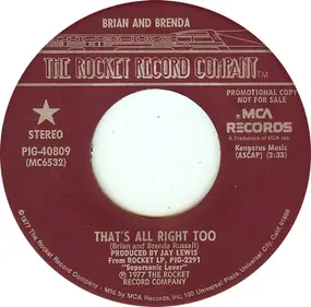 Brian and Brenda - That's All Right Too