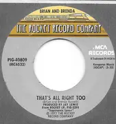 7inch Vinyl Single - Brian & Brenda Russell - That's Alright Too / Who Loves You