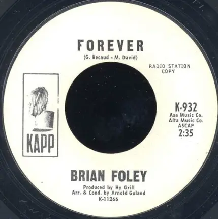 Brian Foley - Forever / Three Million Candles
