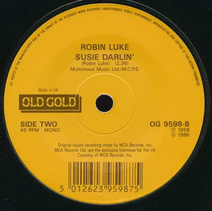 Brian Hyland / Robin Luke - Itsy Bitsy Teeny Weeny Yellow Polka Dot Bikini / Susie Darlin'