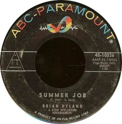 Brian Hyland - Sealed With A Kiss / Summer Job