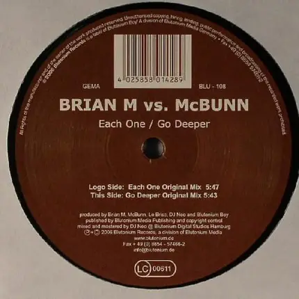 Brian M VS. MC Bunn - EACH ONE/GO DEEPER