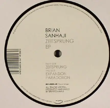 Brian Sanhaji - Zeitsprung EP