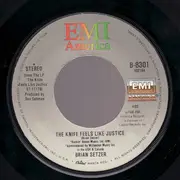 7inch Vinyl Single - Brian Setzer - The Knife Feels Like Justice