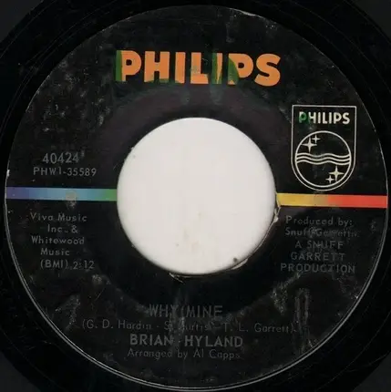 Brian Hyland - Hung Up In Your Eyes / Why Mine