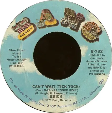 Brick - That's What It's All About / Can't Wait (Tick Tock)