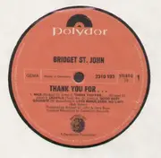 LP - Bridget St. John - Thank you for... - Orig 1st GER