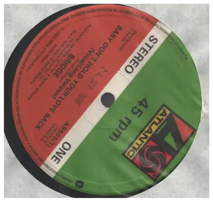 Bridge - Baby Don't Hold Your Love Back