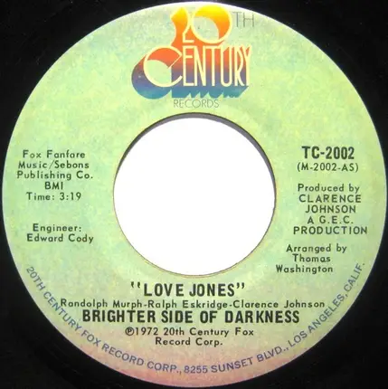 Brighter Side Of Darkness - Love Jones