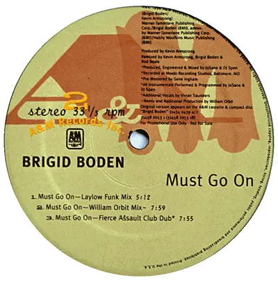 Brigid Boden - Must Go On