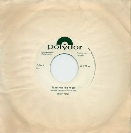 Brigitt Petry - So Alt Wie Die Welt