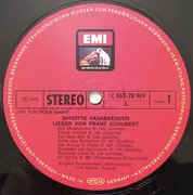 LP - Brigitte Fassbaender , Erik Werba - Lieder von Franz Schubert - Gatefold