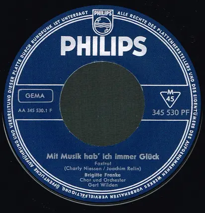 Brigitte Franke - Mit Musik Hab' Ich Immer Glück