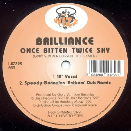 Brilliance - Once Bitten Twice Shy