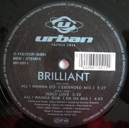 Brilliant - All I Wanna Do