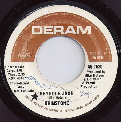 Brimstone - Keyhole Jake / The Monkey Song