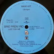12inch Vinyl Single - Brio From Rio - Just For Me