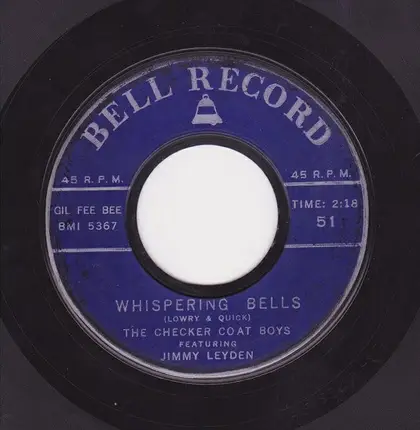 Bruce Adams / The Checker Coat Boys - White Silver Sands / Whispering Bells