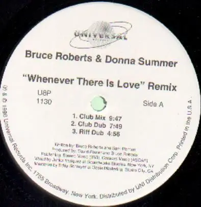 Bruce Roberts & Donna Summer - Whenever There Is Love - Remix