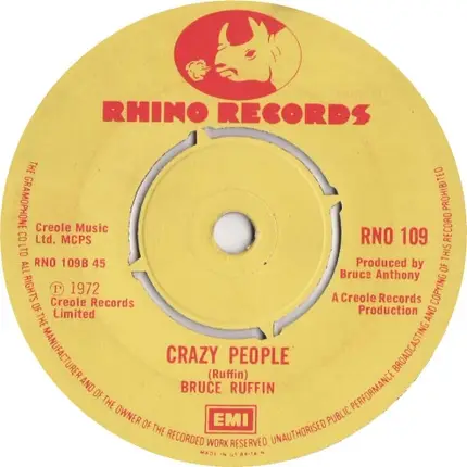 Bruce Ruffin - Coming On Strong / Crazy People